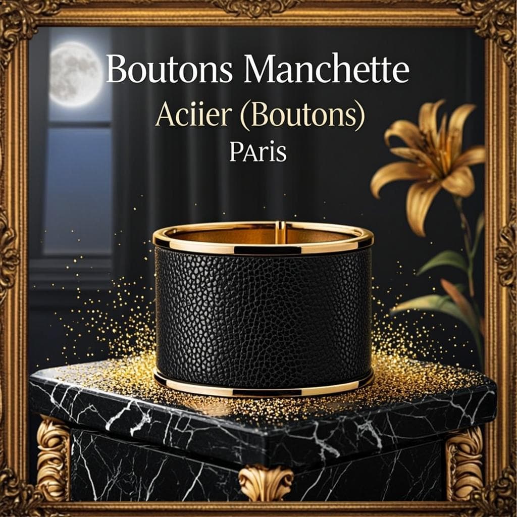 Boutons Manchette Acier — Boutons