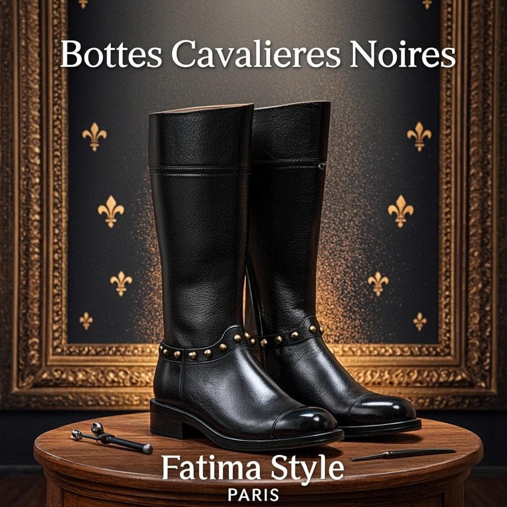 Bottes Cavalières Noires — Bottes cavalières