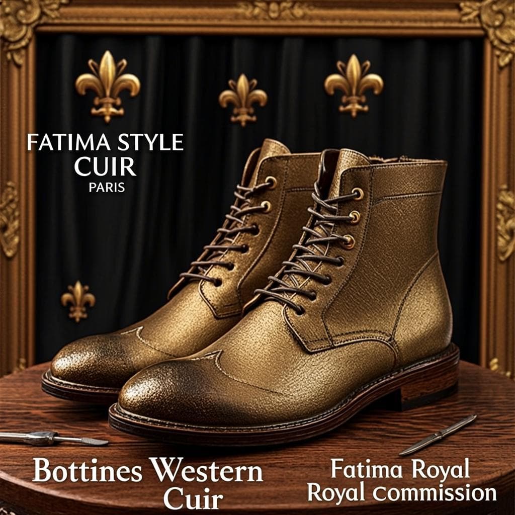 Bottines Western Cuir — Bottines western
