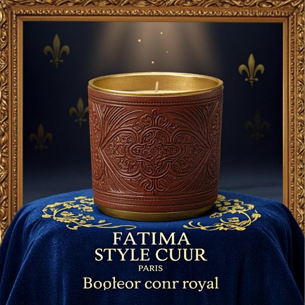 Bougeoir Cuir Royal — Bougeoir décoratif