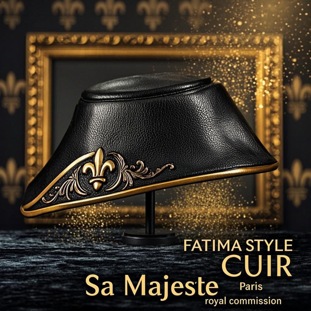 Capeline Cuir Or — Chapeau classique