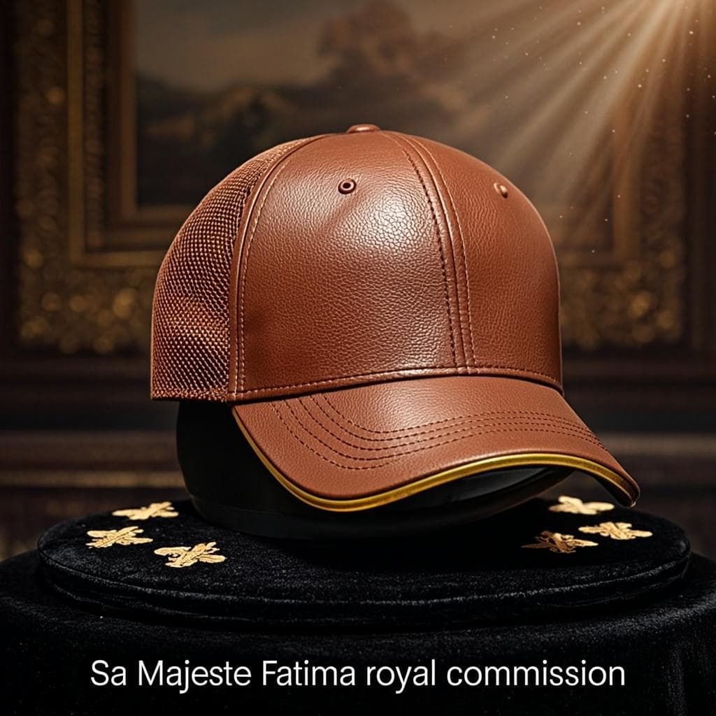 Casquette Trucker Cuir — Casquette royale